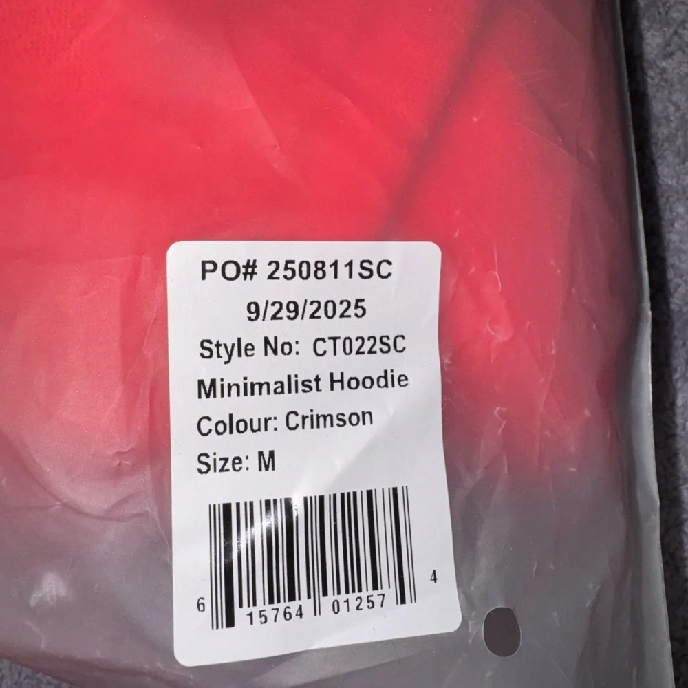 NWT Women's Comfort Red Hoodie - Picture 4 of 4
